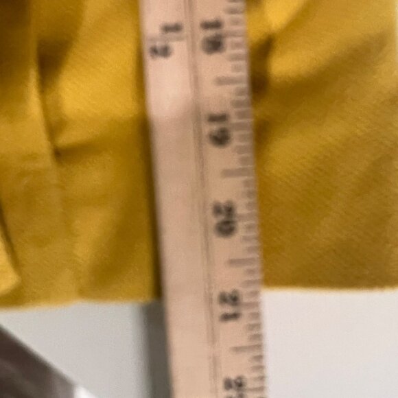 Ann Taylor Loft Mustard Yellow Preppy Double Breasted Academia Peacoat Jacket SP - Picture 8 of 9